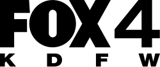 FOX 4 KDFW logo, representing a television news station. The logo features bold lettering, indicating its branding and relevance in local news coverage.